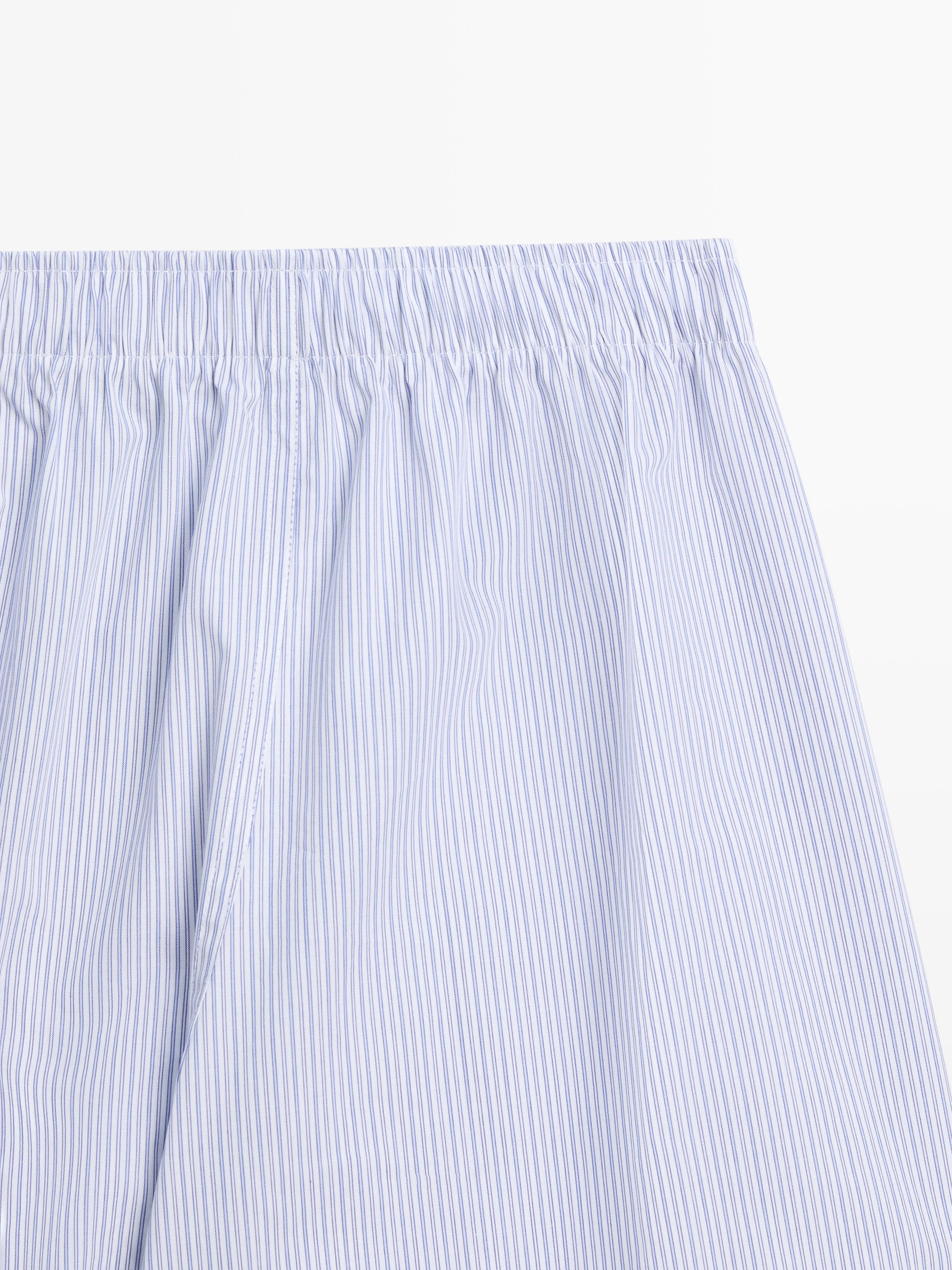 100% cotton striped boxers